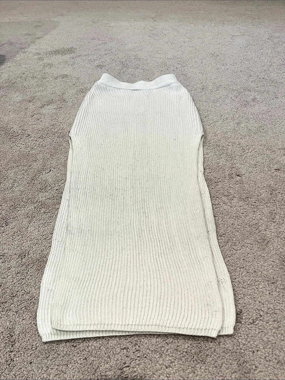 Cream  Knit maxi skirt